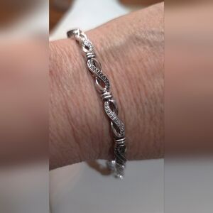 DIAMOND TENNIS BRACELET 925 STERLING SILVER